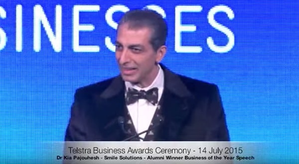 Kia Pajouhesh Telstra Business Awards Alumni Speech